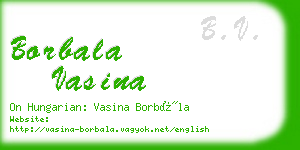 borbala vasina business card